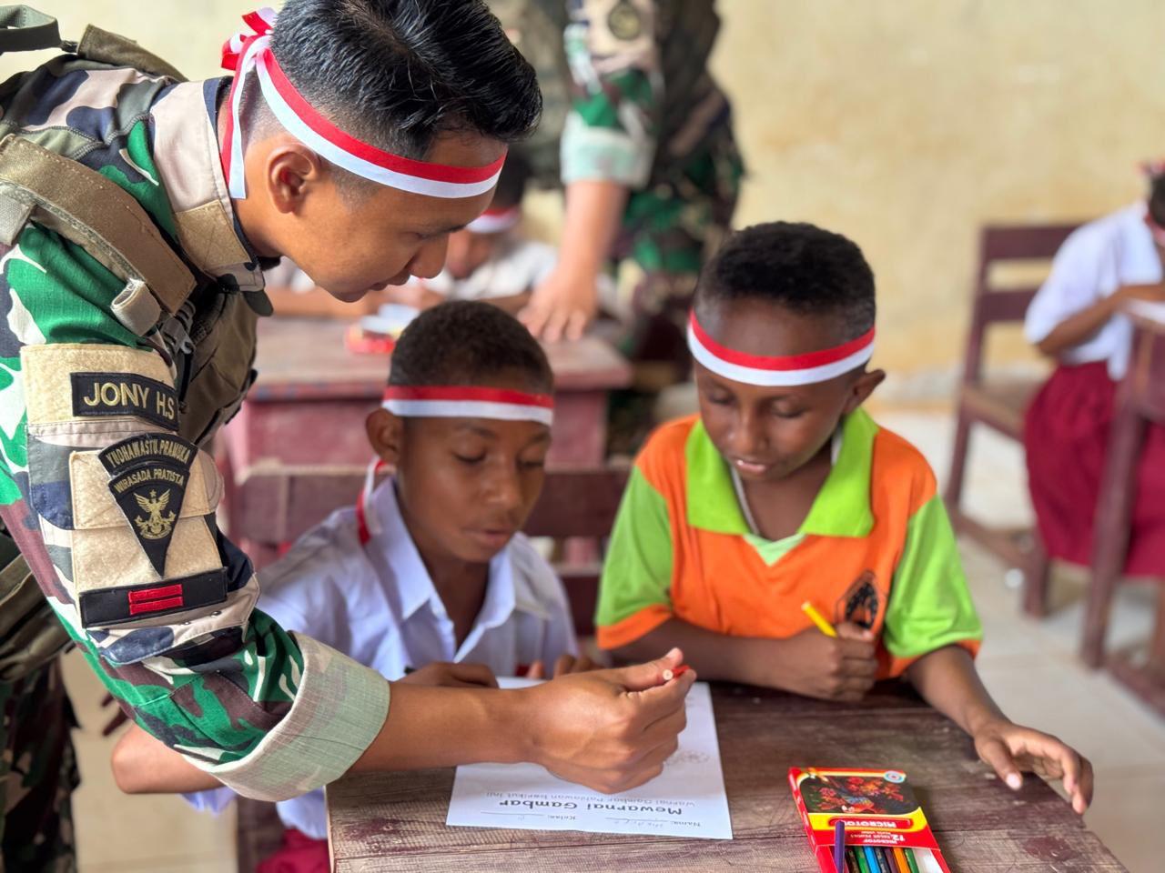 Program Papua Pintar, Prajurit TNI Jadi Guru bagi Anak-anak Pedalaman Papua