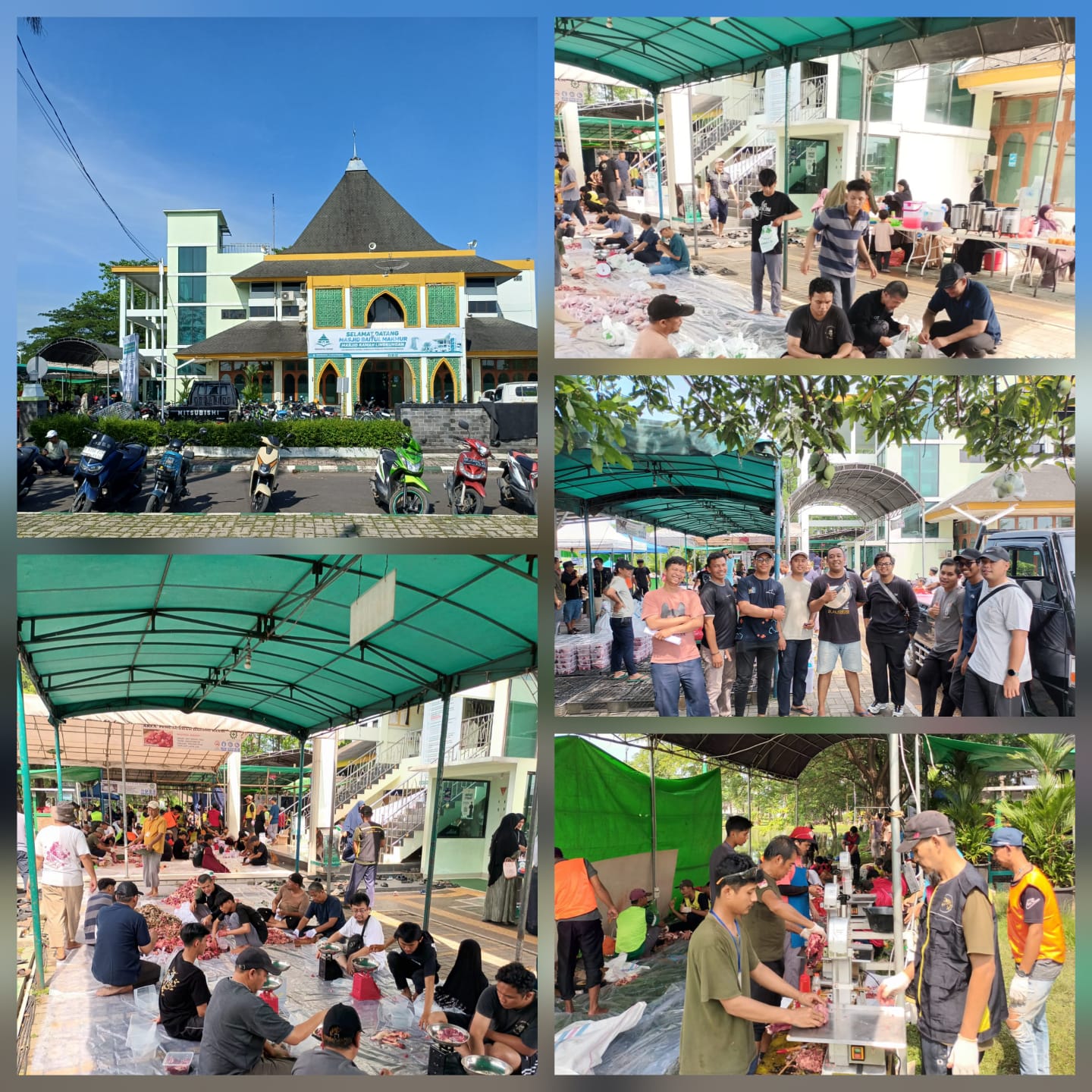 Modern dan Canggih! Pemotongan Hewan Kurban di Masjid Baitul Makmur Hanya 7 Menit per Sapi