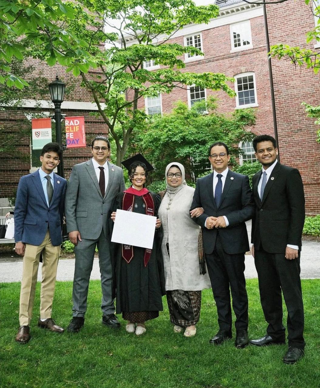Anies Baswedan Luapkan Kebahagiaan, Putrinya Raih Gelar Master Harvard
