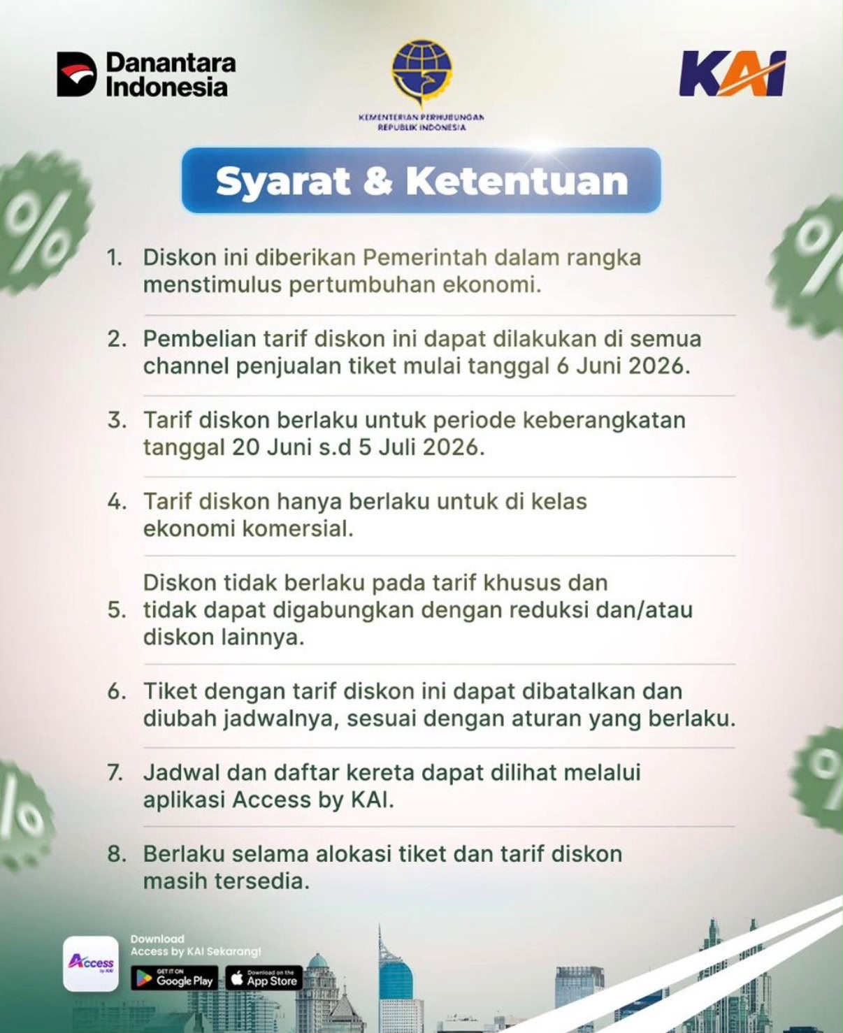Liburan Sekolah Lebih Hemat, KAI Siapkan 1,17 Juta Tempat Duduk Dukung Program Diskon Transportasi Pemerintah