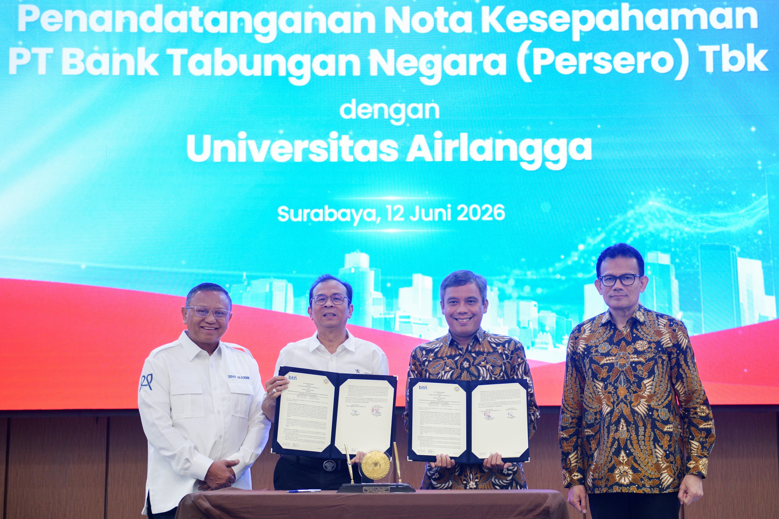Perkuat Ekosistem Pendidikan, BTN Teken MoU Strategis dengan UNAIR dan Tingkatkan Literasi Finansial Gen Z