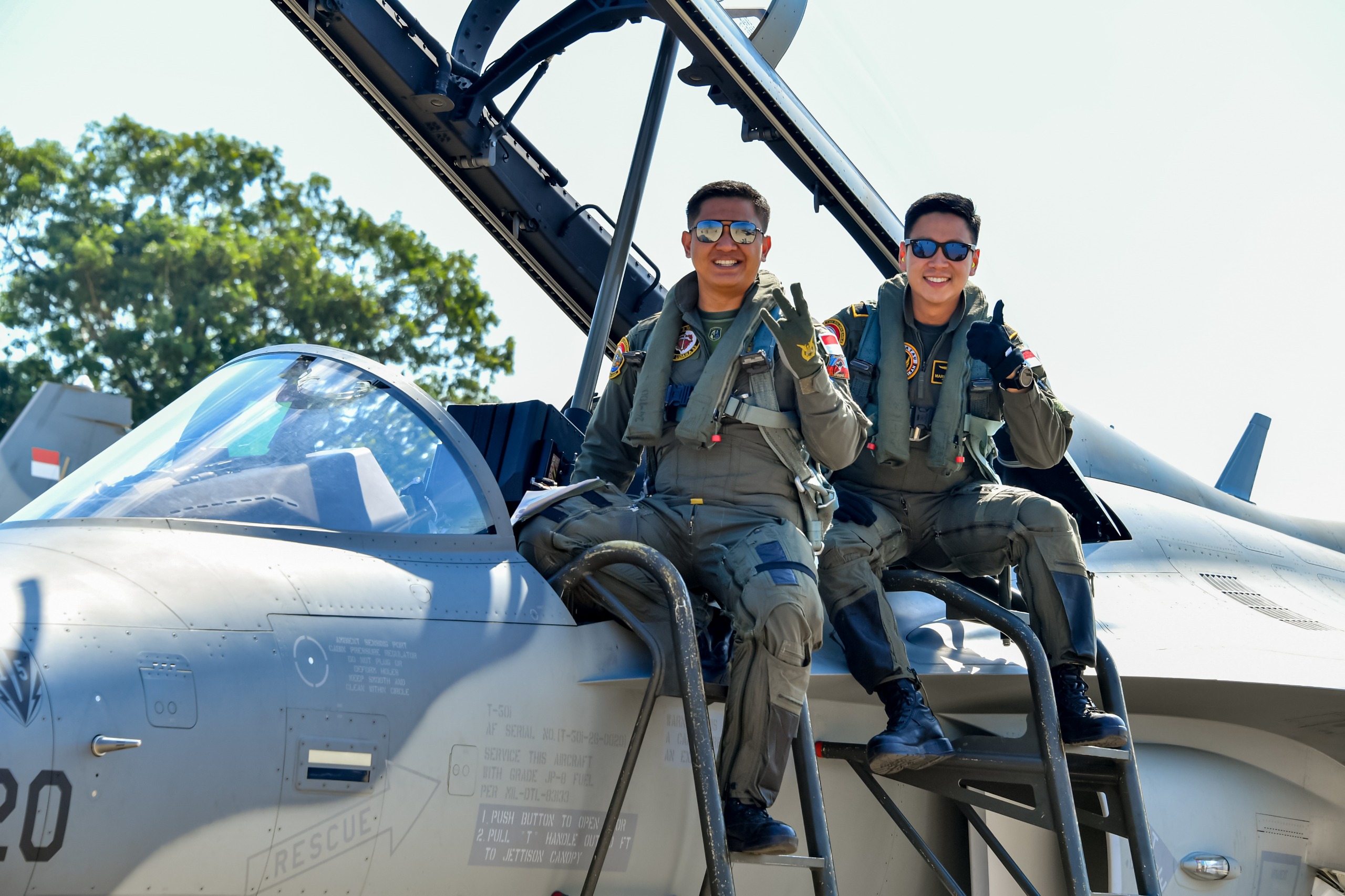 Penerbang T-50i Golden Eagle TNI AU Jalani Latihan DBFM pada Pitch Black 2026