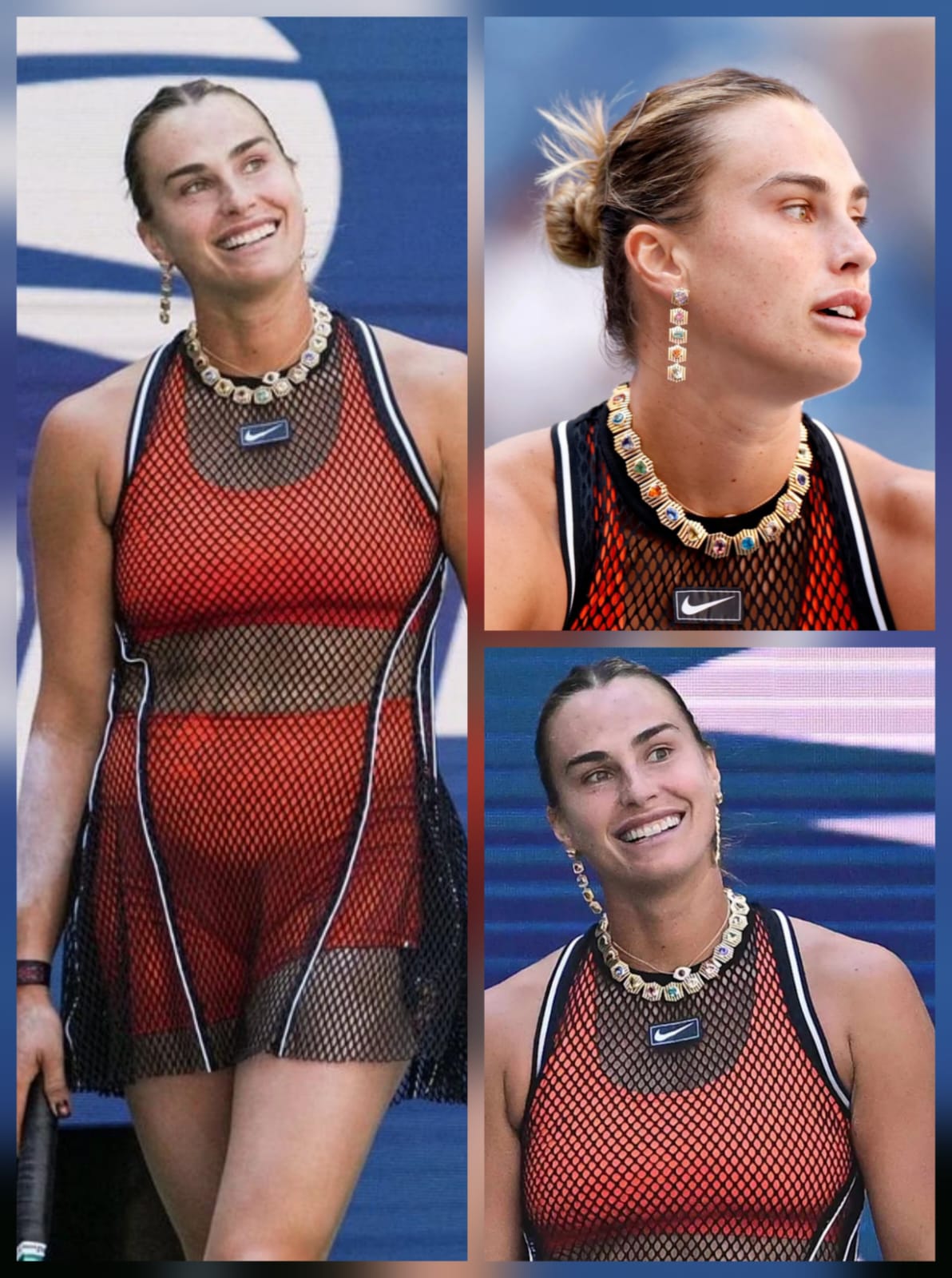 Sabalenka Tampil Glamor Kenakan Perhiasan 127 Karat di AS Terbuka, Tapi Kit Nike Nyentriknya Lebih Mencuri Perhatian