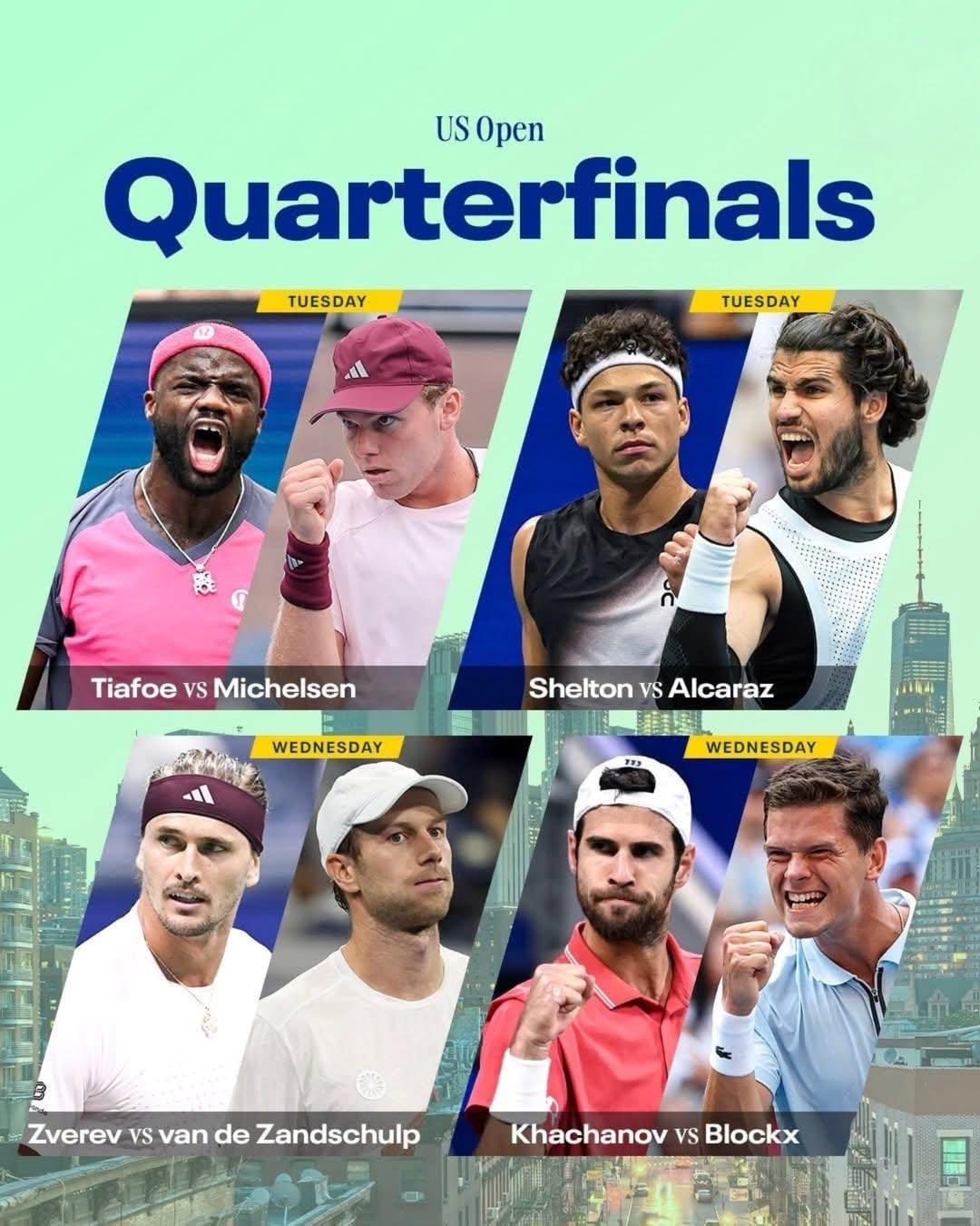 Pertarungan Adu Gengsi Alcaraz vs Shelton di Perempat Final Bakal Ambyar, Sabalenka Incar Semifinal US Open